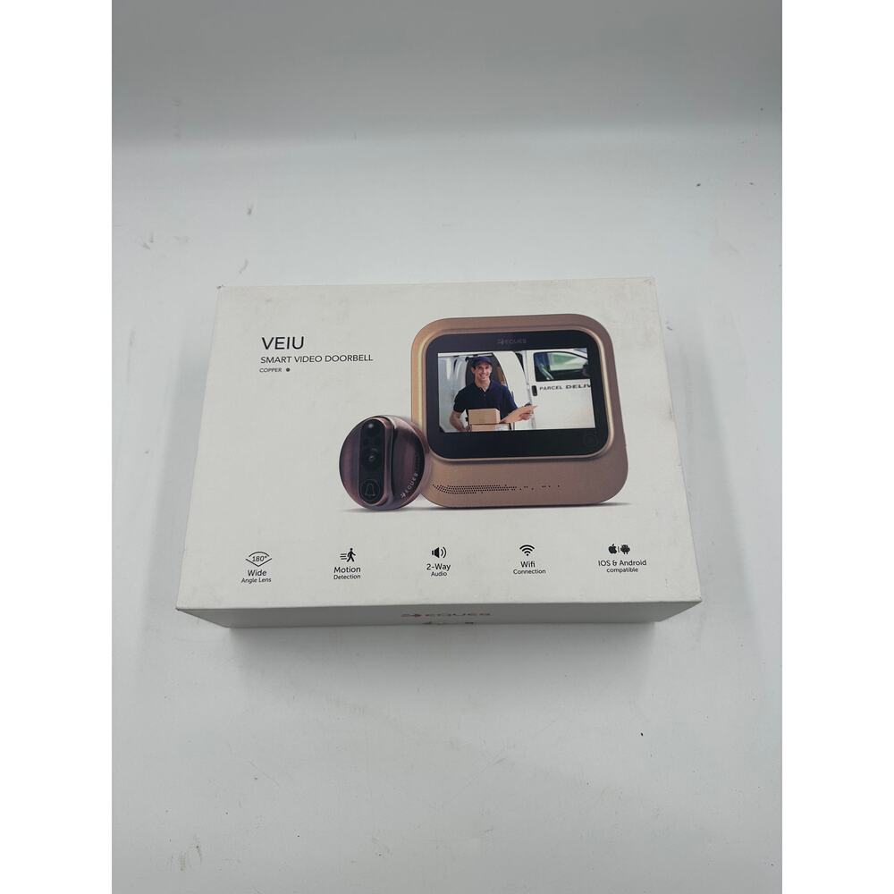 Eques VEIU Smart Video Doorbell, Copper